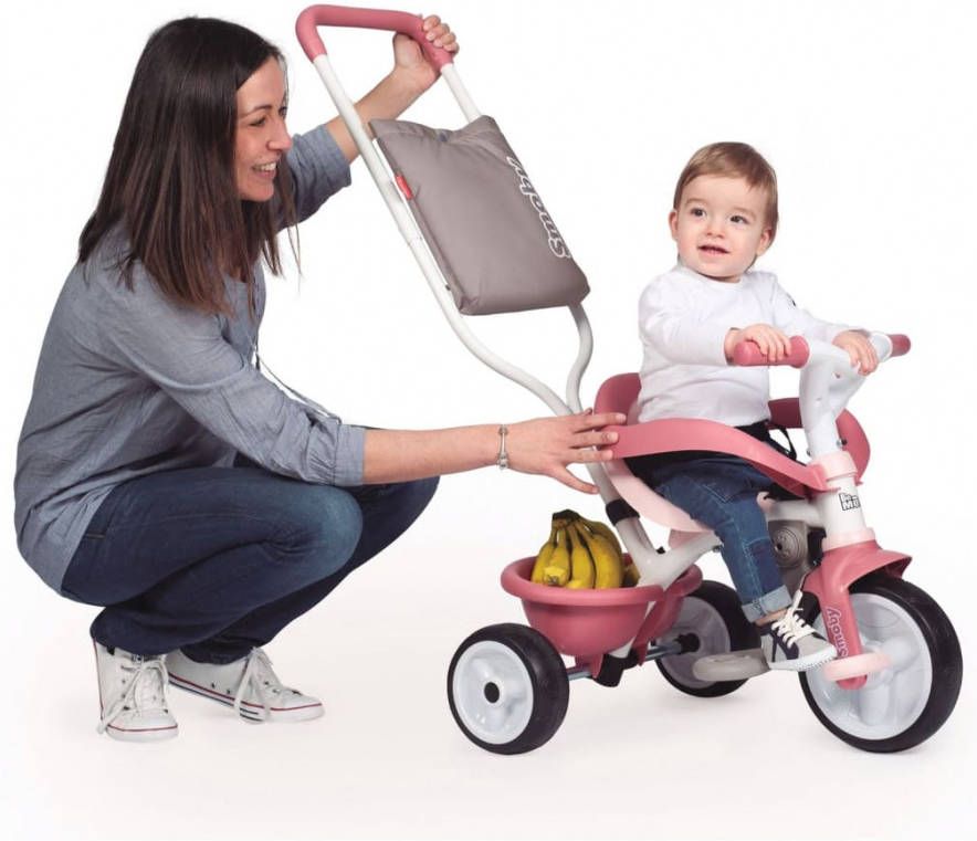 Smoby Babydriewieler Be Move Comfort roze