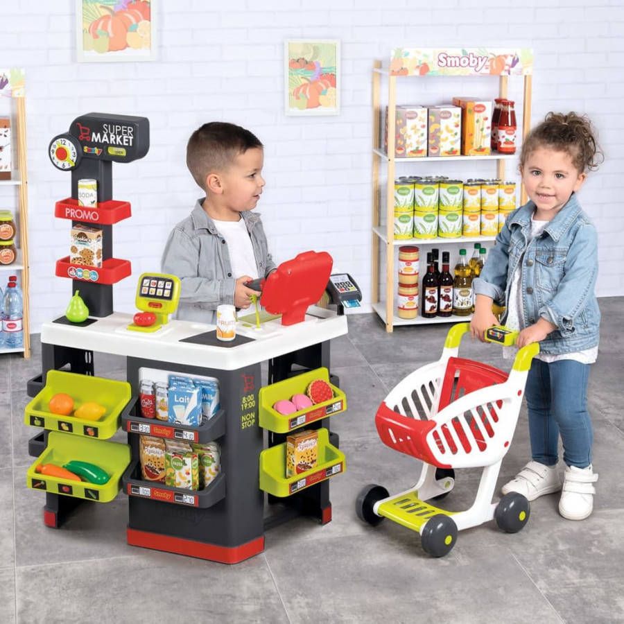 Smoby Speelset supermarkt 60x60x89 cm