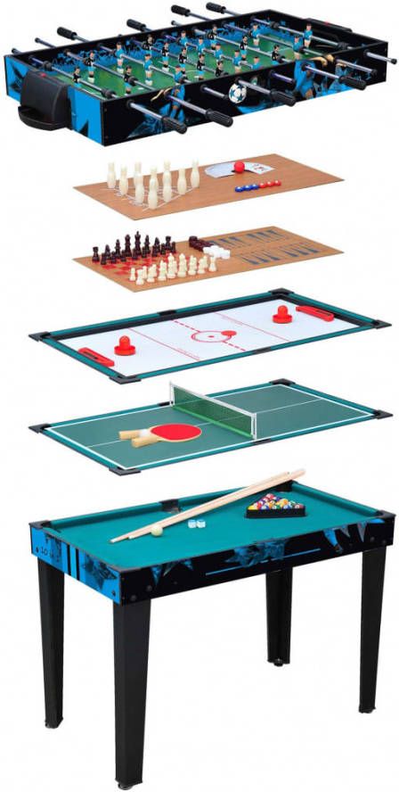 Van der Meulen Multispeeltafel 10 in 1 107x61x80 cm