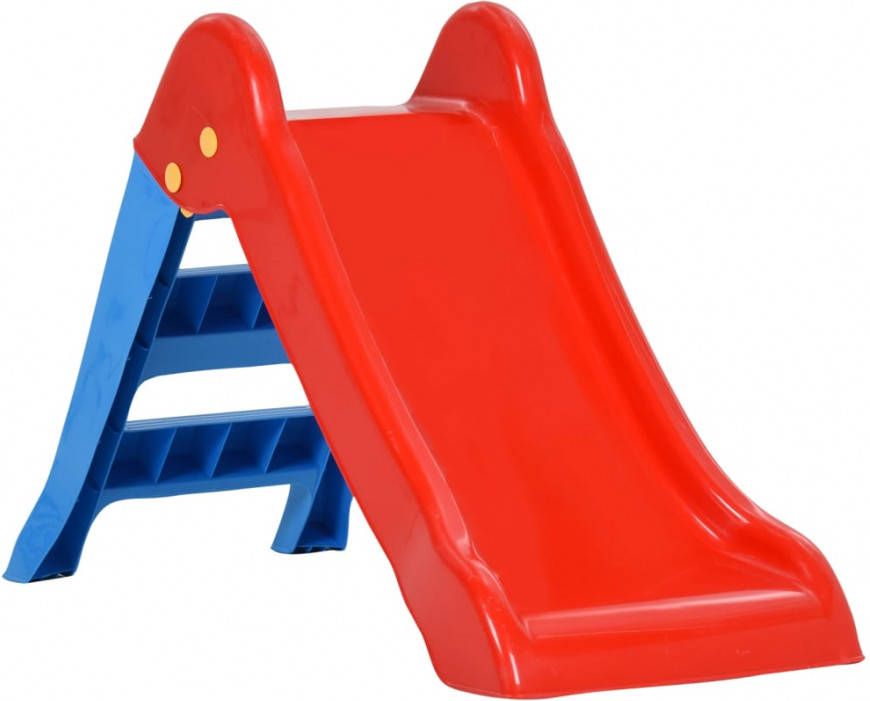 VIDAXL Kinderglijbaan inklapbaar 111 cm meerkleurig