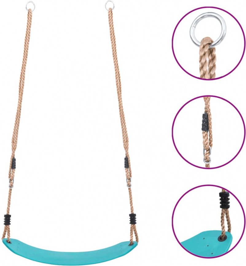 VIDAXL Schommelzitje voor kinderen lichtblauw