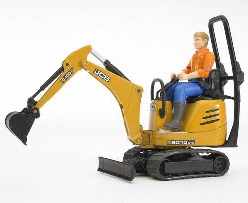 bruder JCB 8010 CTS micrograafmachine met bestuurder Modelvoertuig