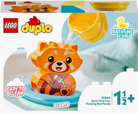 LEGO DUPLO Pret in bad drijvende rode panda Constructiespeelgoed