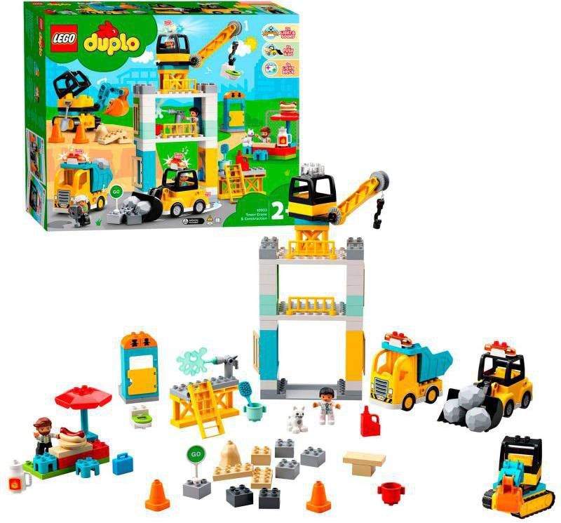 LEGO DUPLO Torenkraan & Bouwterrein Constructiespeelgoed