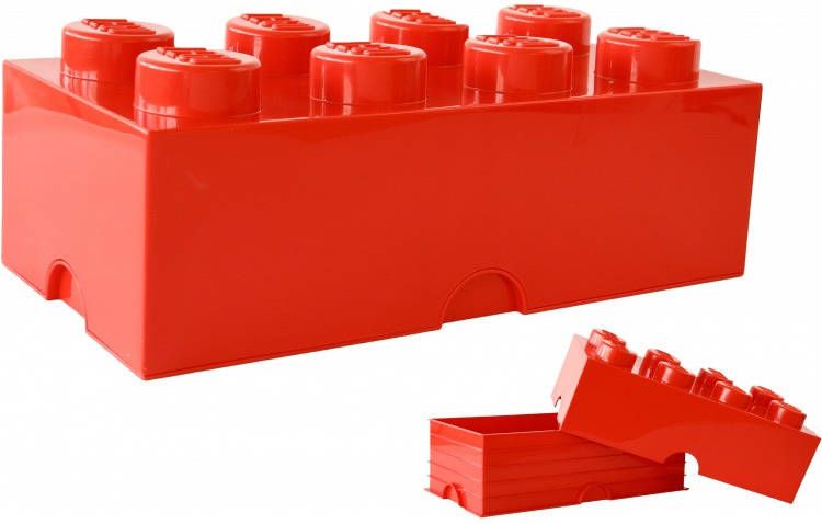 LEGO Opbergbox Brick 8 rood(4004 )