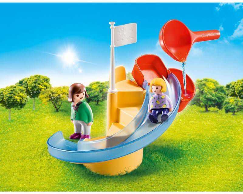 PLAYMOBIL 1.2.3 Waterglijbaan Constructiespeelgoed