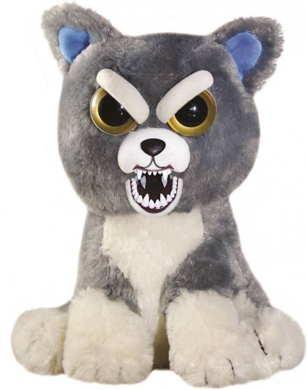 Goliath Knuffelhond Feisty Pets Grijs/wit 20 Cm