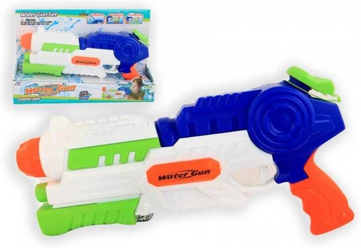 Jonotoys Waterpistool Met Pomp 42 Cm Jongens Wit/blauw