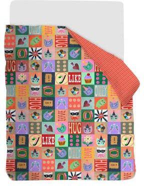 Slaaptextiel nl Oilily Party Blocks Dekbedovertrek Katoen Peuter(120x150 Cm + 1 Sloop) Multi