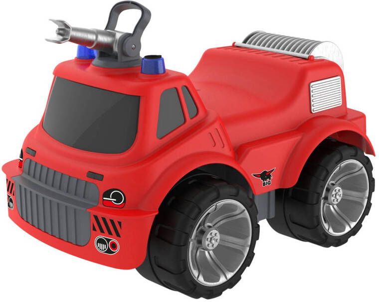 BIG Speelgoed brandweer Power Worker Maxi Fire Truck Brandweerauto om op te zitten, met waterspuitfunctie