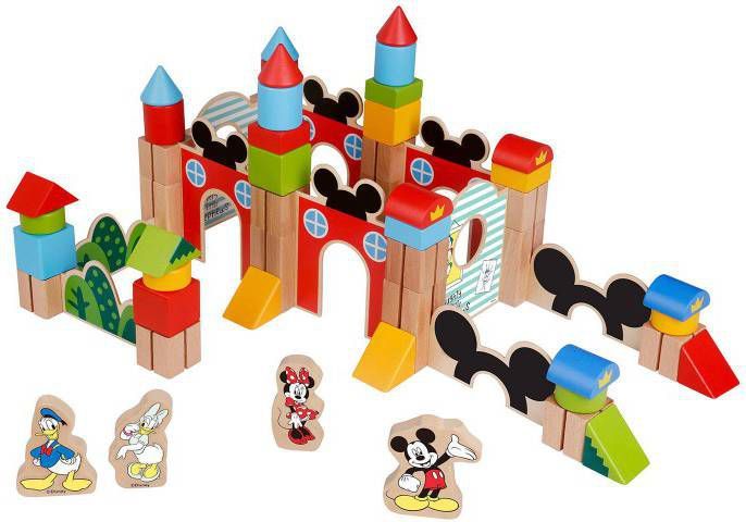 Disney Blokkenset Mickey Mouse Junior Hout 60 delig