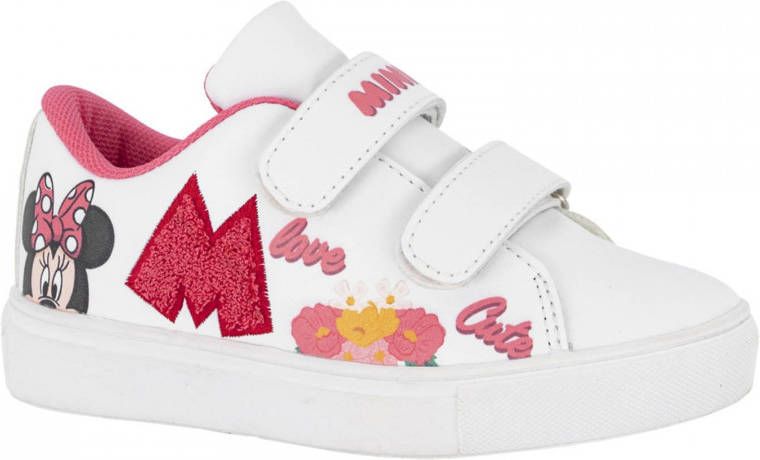 Minnie Mouse Witte sneaker klittenband