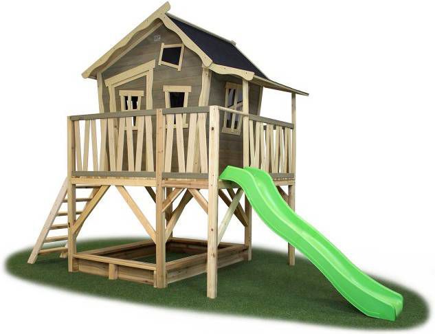EXIT Toys Exit Crooky 550 Speelhuis Met Glijbaan + Zandbak