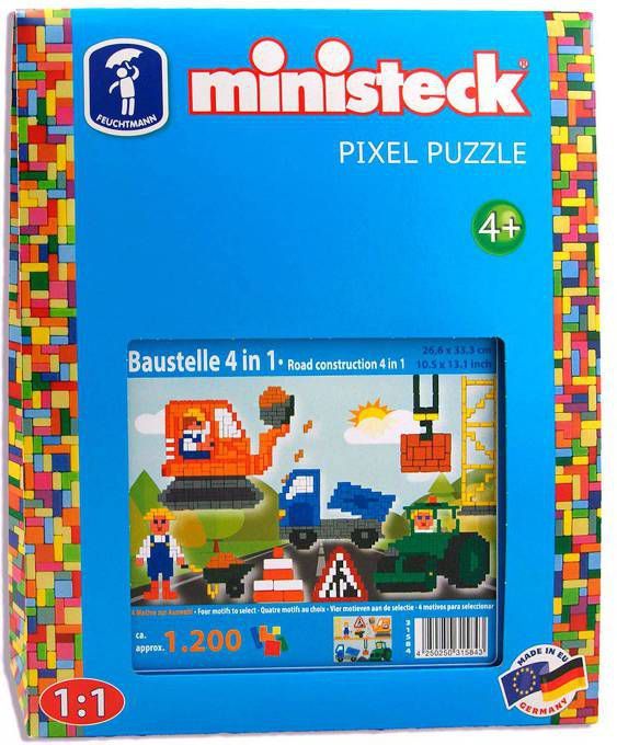 Ministeck 4 in 1 Bouwplaats 1200 Stukjes