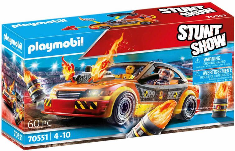 Playmobil ® Constructie speelset Crashcar(70551 ), Stuntshow(60 stuks )