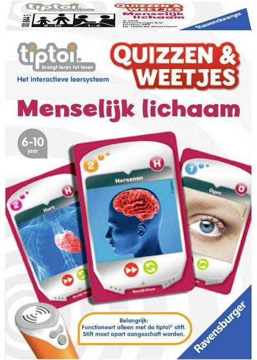 Ravensburger Tiptoi Quizzen & Weetjes menselijk lichaam