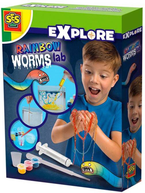 Wolfers Trading Ses Creative Regenboog Wormen 20 X 15 Cm Explore