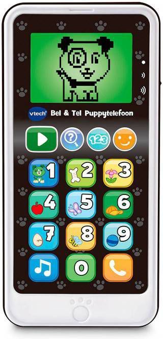VTech Bel & Tel Puppytelefoon Scout 14, 5 Cm Wit/zwart